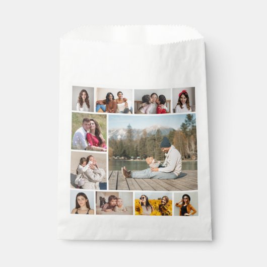 Creëer Uw eigen 11-fotocollage Bedankzakje (Voorkant)