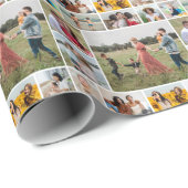 Creëer Uw eigen 11-fotocollage Cadeaupapier (Rol Hoek)