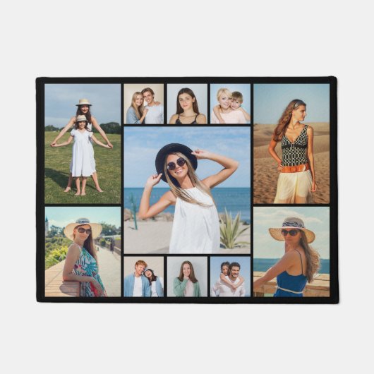 Creëer Uw eigen 11-fotocollage Deurmat (Voorkant)