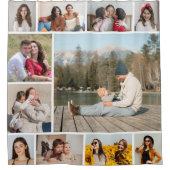 Creëer Uw eigen 11-fotocollage Douchegordijn (Voorkant)