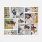 Creëer Uw eigen 11-fotocollage Fleece Deken (Voorkant (Horizontaal))