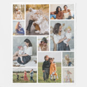 Creëer Uw eigen 11-fotocollage Fleece Deken (Voorkant)