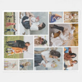 Creëer Uw eigen 11-fotocollage Fleece Deken (Voorkant (Horizontaal))