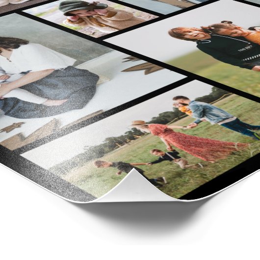 Creëer Uw eigen 11 Fotocollage Fotouitbreiding Foto Afdruk (Hoek)
