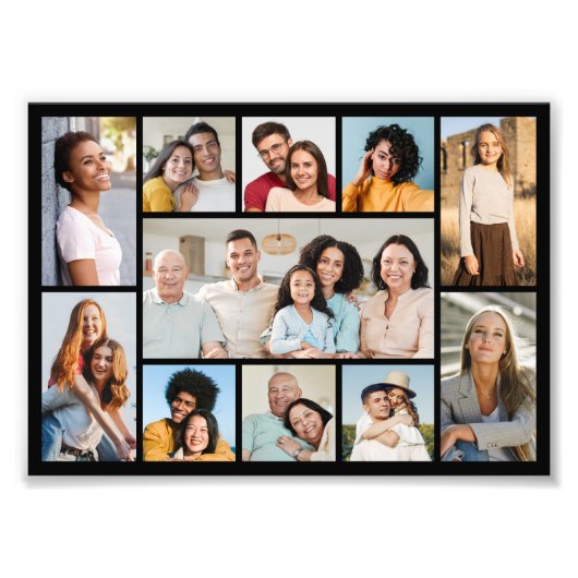 Creëer Uw eigen 11 Fotocollage Fotouitbreiding Foto Afdruk (Voorkant)