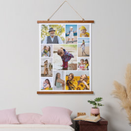 Creëer Uw eigen 11-fotocollage Hangend Wandkleed