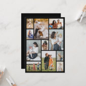 Creëer Uw eigen 11-fotocollage Kaart (Voorkant / Achterkant in situ)