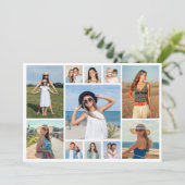 Creëer Uw eigen 11-fotocollage Kaart (Staand voorkant)