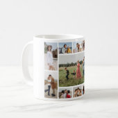 Creëer Uw eigen 11-fotocollage Koffiemok (Voorkant links)