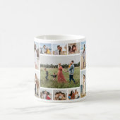 Creëer Uw eigen 11-fotocollage Koffiemok (Center)