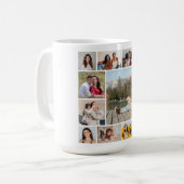 Creëer Uw eigen 11-fotocollage Koffiemok (Voorkant links)
