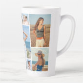 Creëer Uw eigen 11-fotocollage Latte Mok (Rechts)