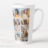 Creëer Uw eigen 11-fotocollage Latte Mok (Rechts)