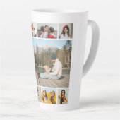 Creëer Uw eigen 11-fotocollage Latte Mok (Rechterhoek)