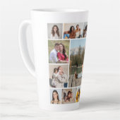 Creëer Uw eigen 11-fotocollage Latte Mok (Linkerhoek)