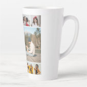 Creëer Uw eigen 11-fotocollage Latte Mok (Rechts)
