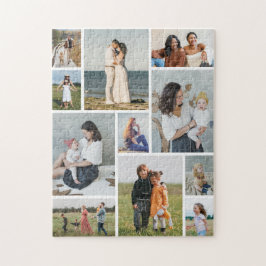 Creëer Uw eigen 11-fotocollage Legpuzzel