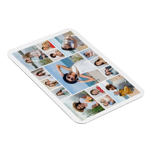 Creëer Uw eigen 11-fotocollage Magneet (Rechterzijde)