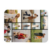 Creëer Uw eigen 11-fotocollage Magneet (Horizontaal)