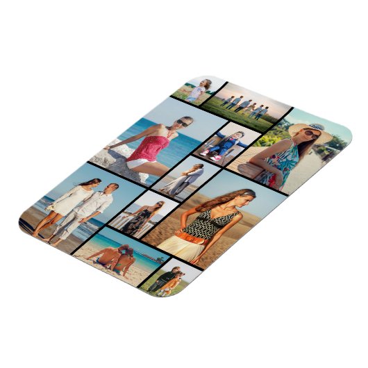Creëer Uw eigen 11-fotocollage Magneet (Linkerzijde)