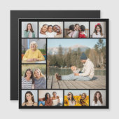 Creëer Uw eigen 11-fotocollage-magneetkaart (Voorkant / Achterkant)