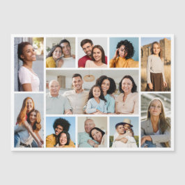 Creëer Uw eigen 11-fotocollage-magneetkaart