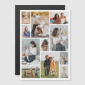 Creëer Uw eigen 11-fotocollage-magneetkaart (Voorkant / Achterkant)