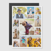 Creëer Uw eigen 11-fotocollage-magneetkaart (Voorkant / Achterkant)