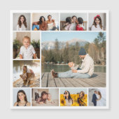 Creëer Uw eigen 11-fotocollage-magneetkaart (Voorkant)