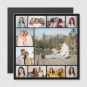 Creëer Uw eigen 11-fotocollage-magneetkaart (Voorkant / Achterkant)