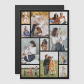Creëer Uw eigen 11-fotocollage-magneetkaart (Voorkant / Achterkant)