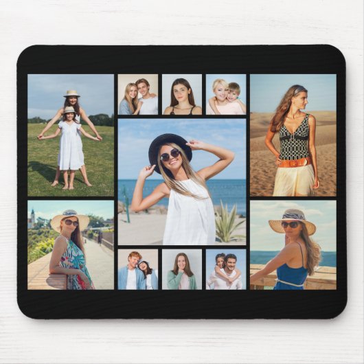 Creëer Uw eigen 11-fotocollage Muismat (Voorkant)