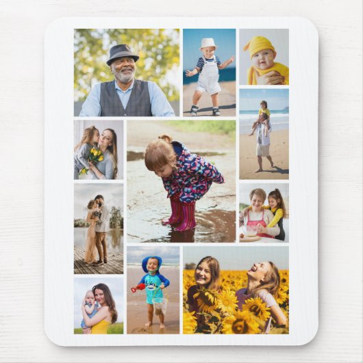 Creëer Uw eigen 11-fotocollage Muismat (Voorkant)