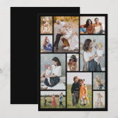 Creëer Uw eigen 11-fotocollage Notitiekaartje (Voorkant / Achterkant)