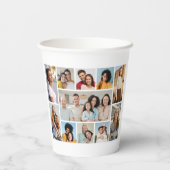 Creëer Uw eigen 11-fotocollage Papieren Bekers (Achterkant)