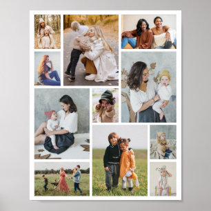 Creëer Uw eigen 11-fotocollage Poster