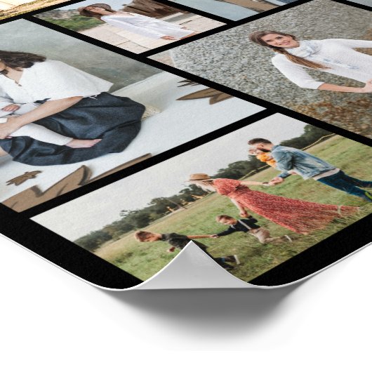 Creëer Uw eigen 11-fotocollage Poster (Hoek)
