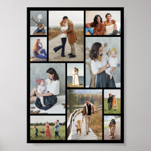Creëer Uw eigen 11-fotocollage Poster