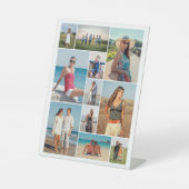 Creëer Uw eigen 11-fotocollage Reclamebord Met Voetstuk (Voorkant)