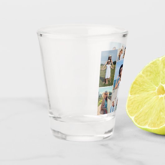 Creëer Uw eigen 11-fotocollage Shot Glas (Links)