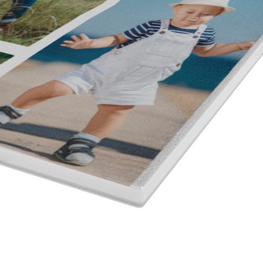 Creëer Uw eigen 11-fotocollage Snijplank (Hoek)