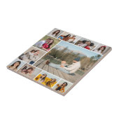 Creëer Uw eigen 11-fotocollage Tegeltje (Zijkant)