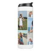 Creëer Uw eigen 11-fotocollage Thermosbeker (Gedraaid links)