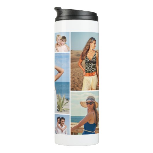 Creëer Uw eigen 11-fotocollage Thermosbeker (Geroteerd rechts)