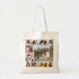 Creëer Uw eigen 11-fotocollage Tote Bag