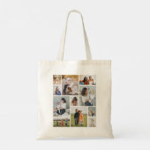 Creëer Uw eigen 11-fotocollage Tote Bag (Achterkant)