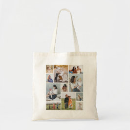 Creëer Uw eigen 11-fotocollage Tote Bag