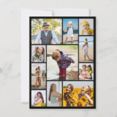 Creëer Uw eigen 11 Fotocollageflat Kaart (Voorkant)