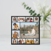 Creëer Uw eigen 11 Photo Collage Flat Card (Staand voorkant)