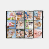 Creëer uw eigen 12 aangepaste eenvoudige fotocolla fleece deken (Voorkant (Horizontaal))